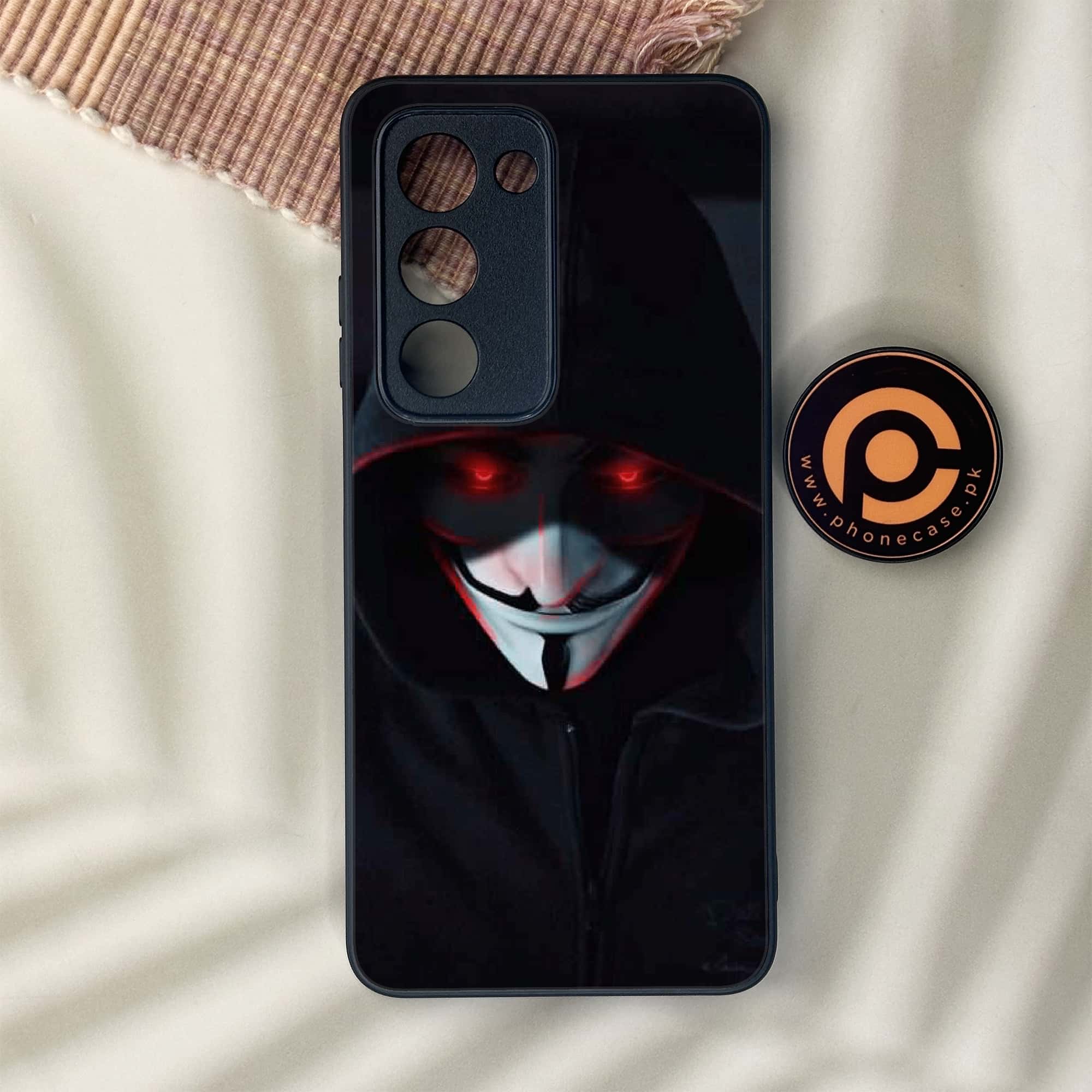 Oppo A5 2025 - Black Art Series - Premium Metal Printed soft Bumper shock Proof Case