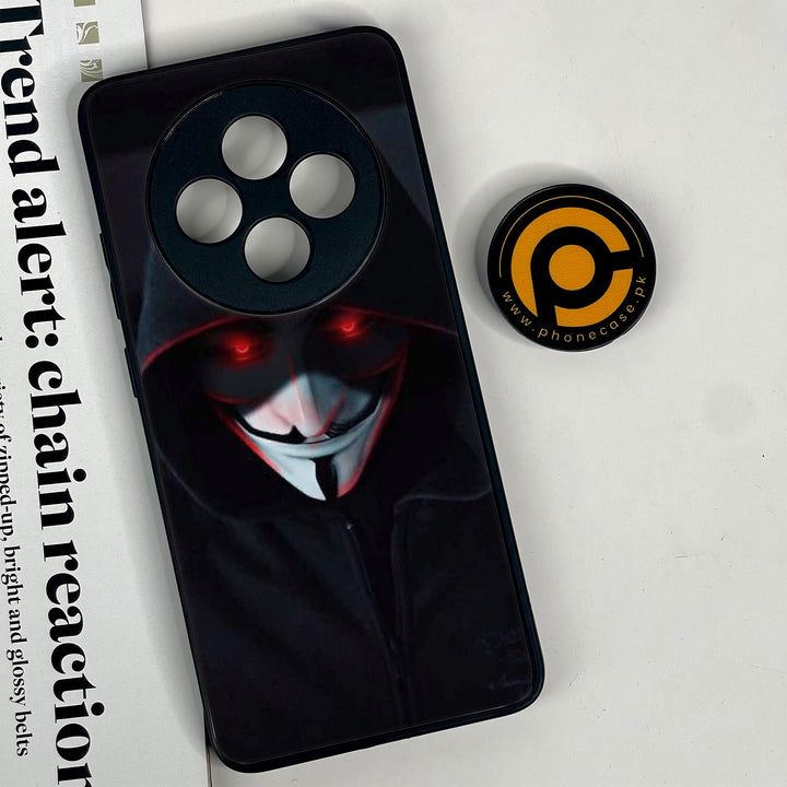 Oppo Reno 12F 4G - Black Art Design 10  - Premium Printed Glass soft Bumper shock Proof Case CS-41687