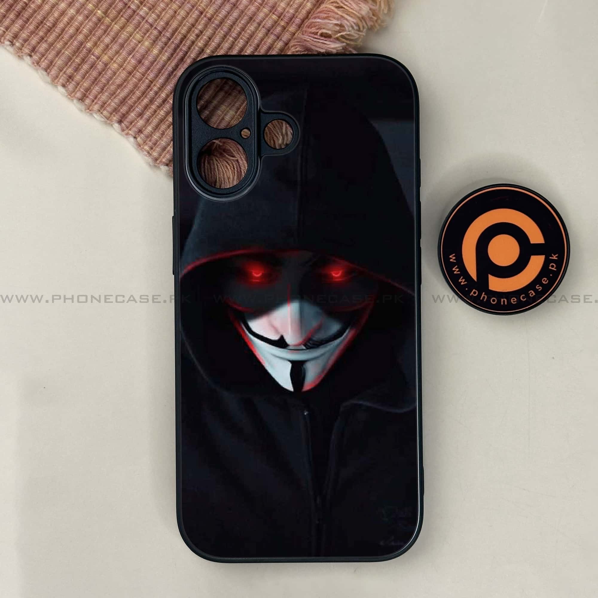 iPhone 17 - Black Art Series - Premium Printed Glass soft Bumper shock Proof Case