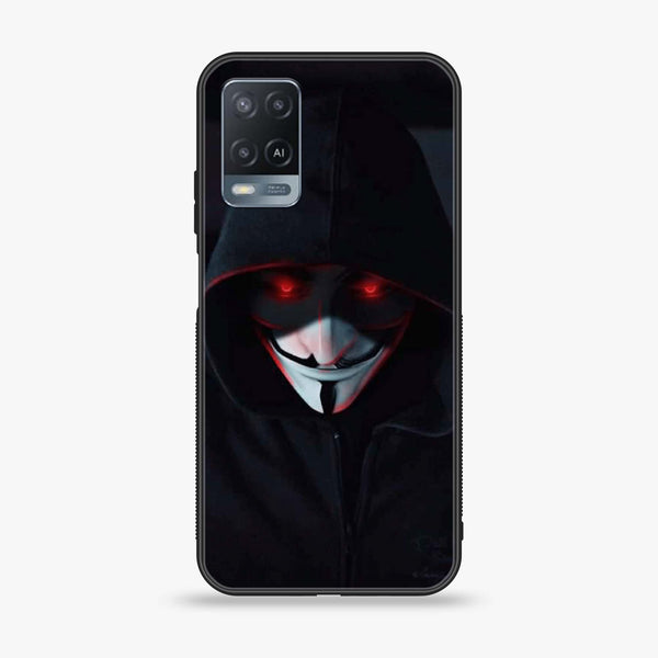 OPPO A54 - Black Art Design 10 - Premium Printed Glass soft Bumper shock Proof Case CS-35264