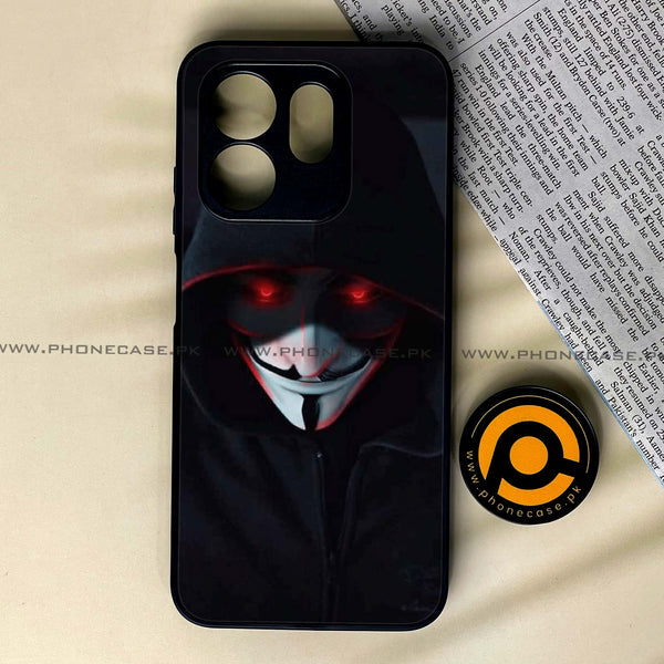 Infinix Hot 50i / Infinix Smart 9  - Black Art  Design 10 - Premium Metal Printed soft Bumper shock Proof Case CS - 31749 CS-34945