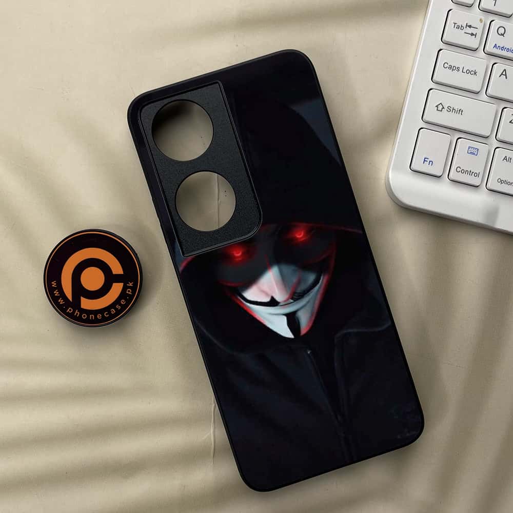 Honor X7b - Black Art Series - Premium Metal  Printed soft Bumper shock Proof Case