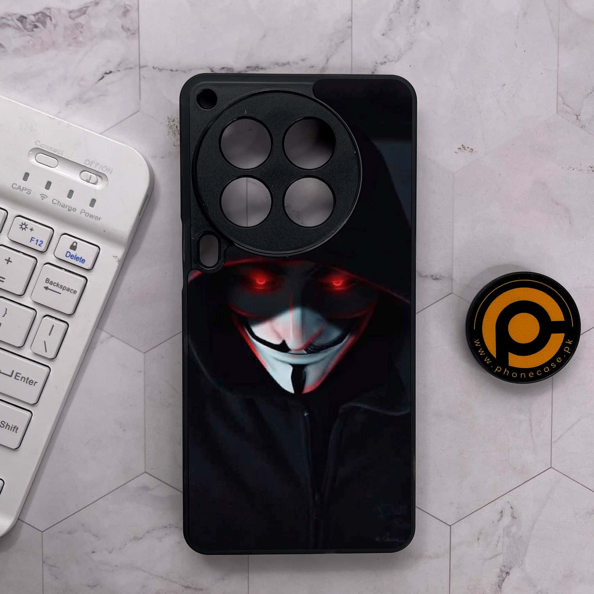 Tecno Camon 30 Premier - Black Art Series - Premium Metal Printed soft Bumper shock Proof Case