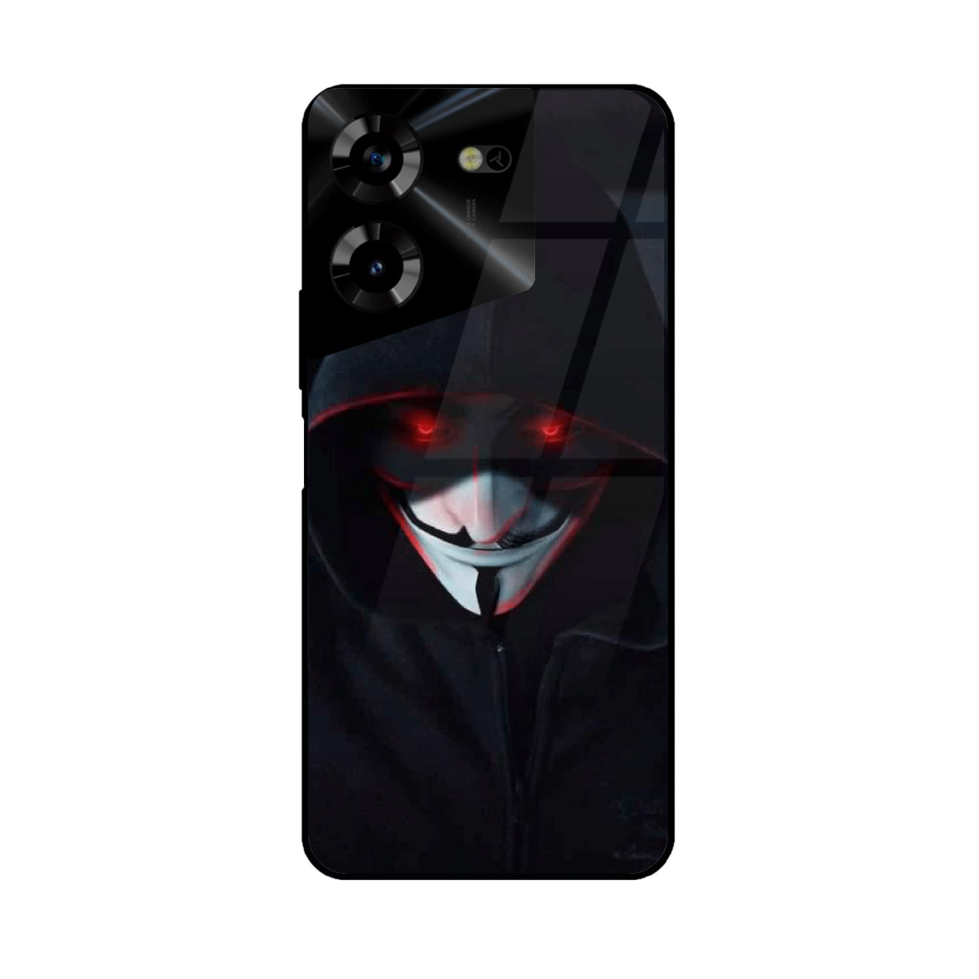 Tecno Pova 5 Pro - Black Art Series - Premium Printed Glass soft Bumper shock Proof Case