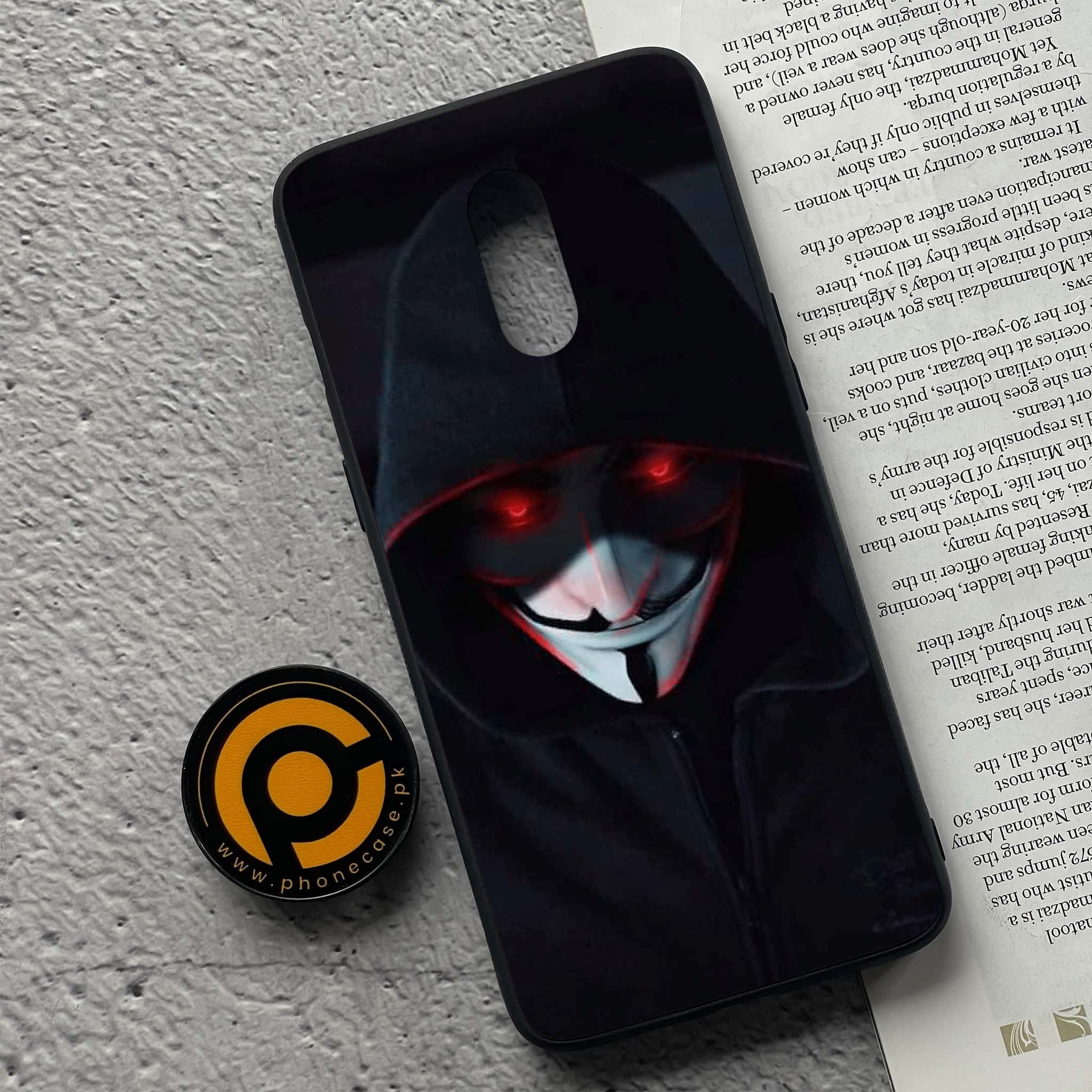 OnePlus 7 - Black Art Series - Premium Printed Glass soft Bumper shock Proof Case