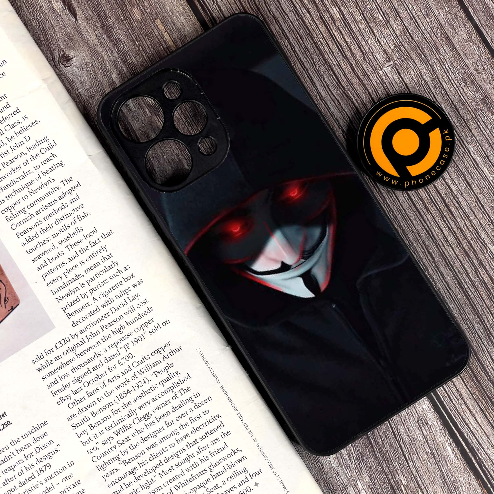 Xiaomi Redmi 12 - Black Art Series - Premium Printed Glass soft Bumper shock Proof Case