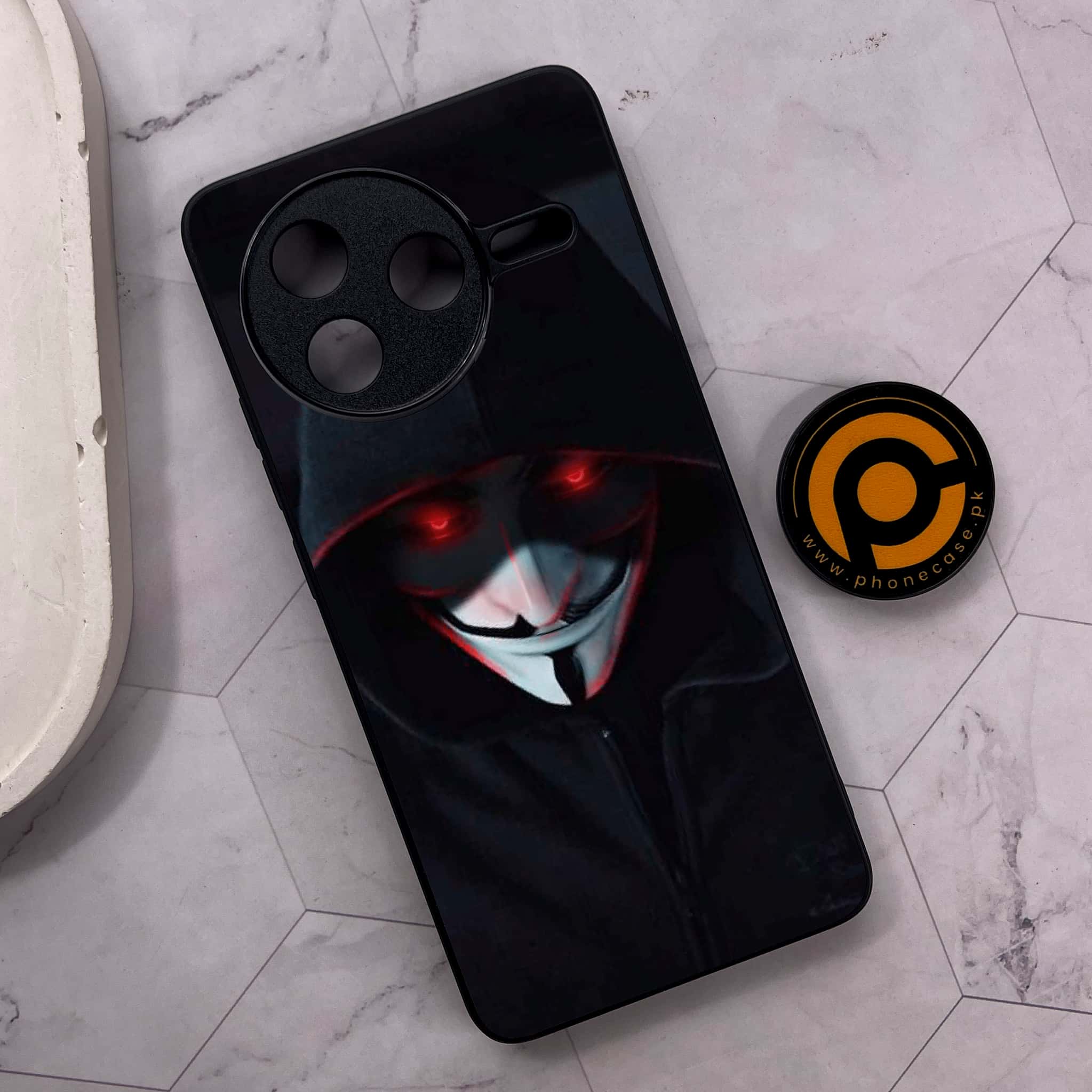 Xiaomi Poco F7 Pro 5G - Black Art Series - Premium Metal Printed soft Bumper shock Proof Case