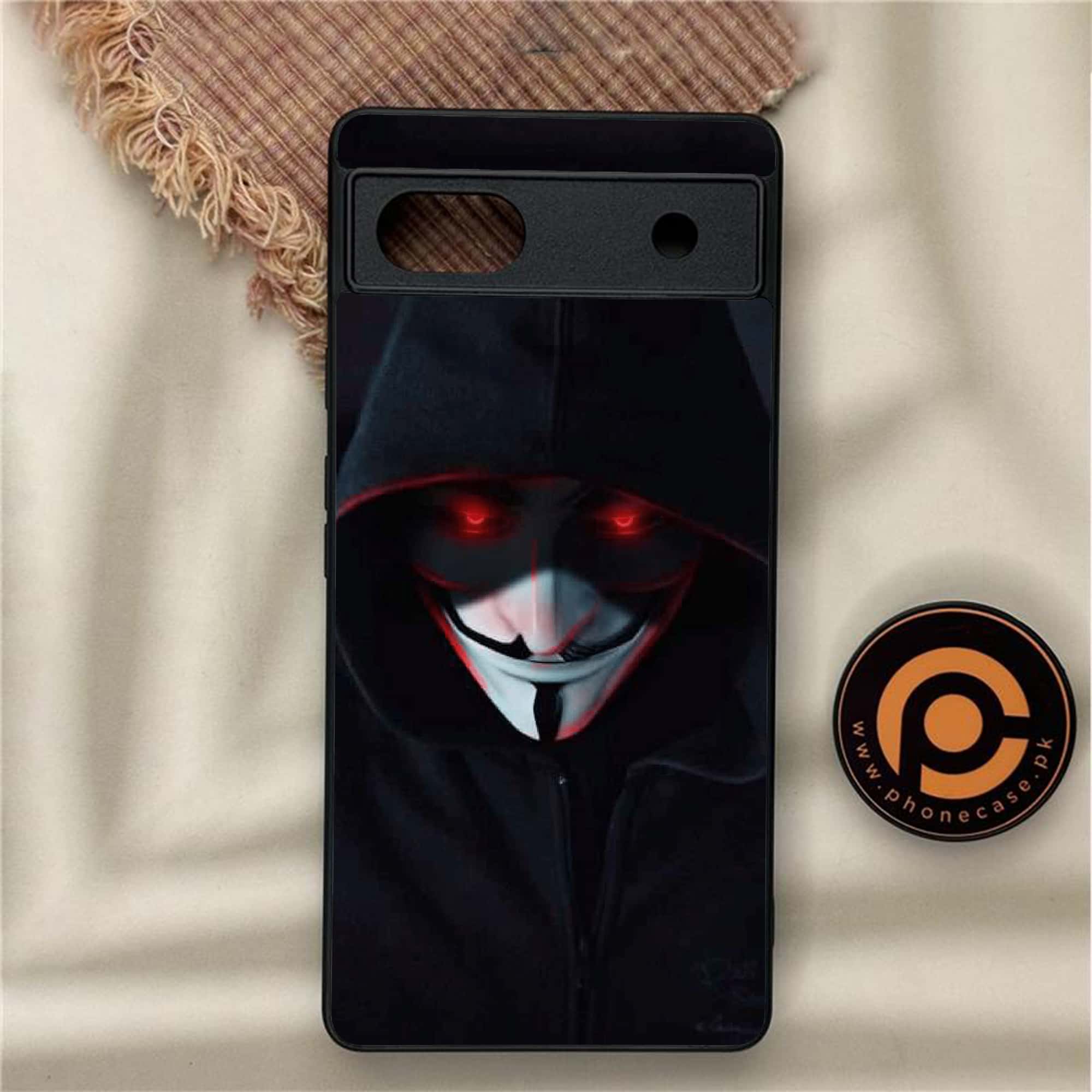 Google Pixel 6A - Black Art Series - Premium Metal Printed soft Bumper Shock Proof Case