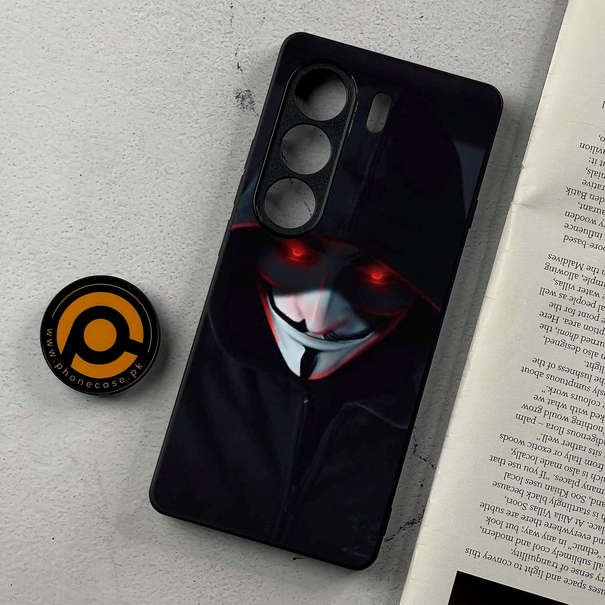 Tecno Camon 40 Pro - Black Art Series - Premium Metal Printed Soft Bumper Shockproof Case