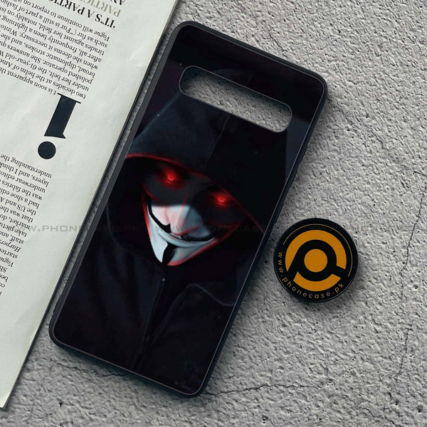 Samsung Galaxy S10 5G - Black Art Design 10 - Premium Printed Glass soft Bumper shock Proof Case CS-43896