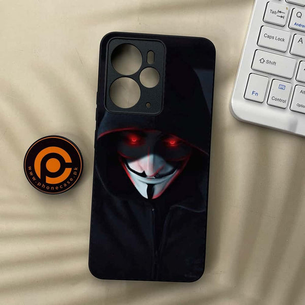 Realme 14 5G - Black Art Series - Premium Metal Printed soft Bumper Shock Proof Case