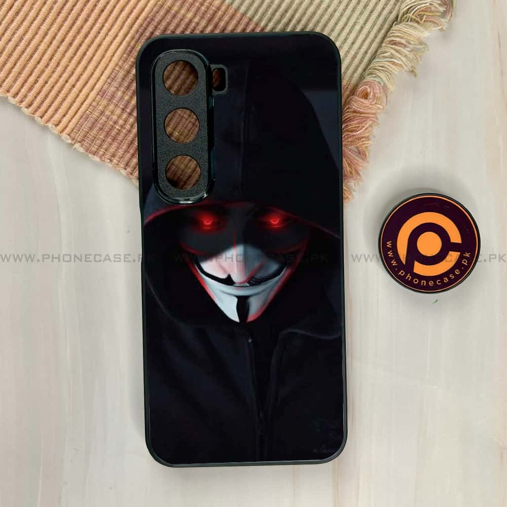 Infinix Hot 60i - Black Art Series - Premium Metal Printed soft Bumper shock Proof Case