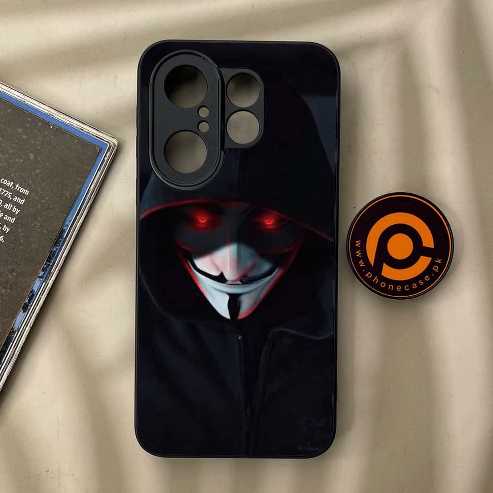 Vivo X200 FE - Black Art Series - Premium Metal Printed soft Bumper Shock Proof Case