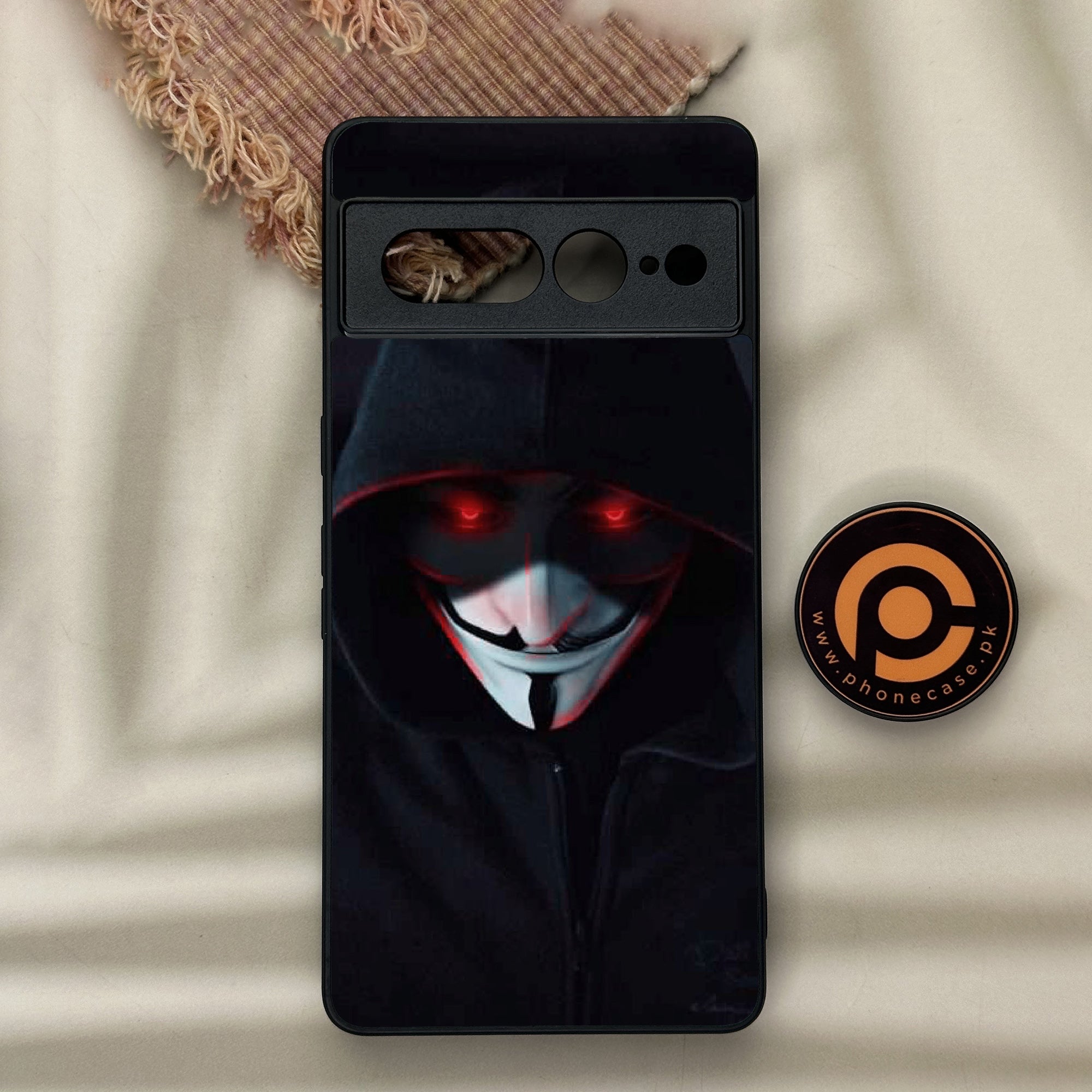 Google Pixel 7 Pro - Black Art Series - Premium Metal Printed soft Bumper Shock Proof Case