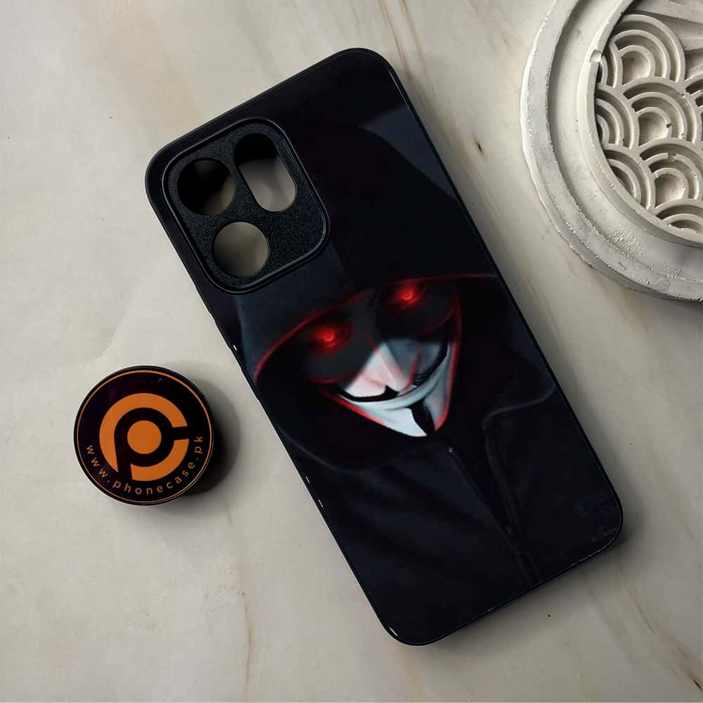 Oppo Reno 14F - Black Art Series - Premium Metal Printed Soft Bumper Shockproof Case