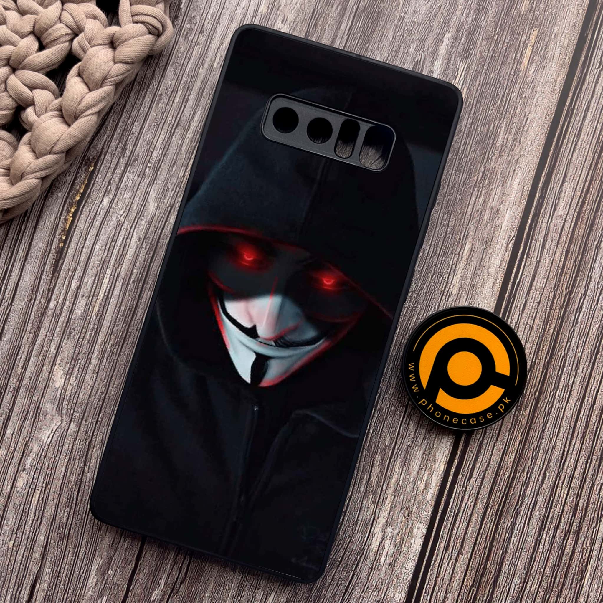 Samsung Galaxy Note 8 - Black Art Series - Premium Metal Printed soft Bumper shock Proof Case