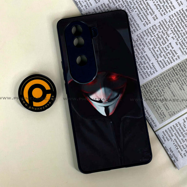 Vivo V40e - Black Art Design 10  - Premium Metal Printed soft Bumper shock Proof Case CS-38574