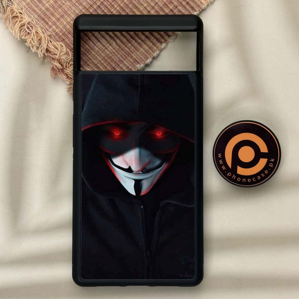 Google Pixel 6 - Black Art design 10 - Premium Metal Printed soft Bumper Shock Proof Case CS-42303