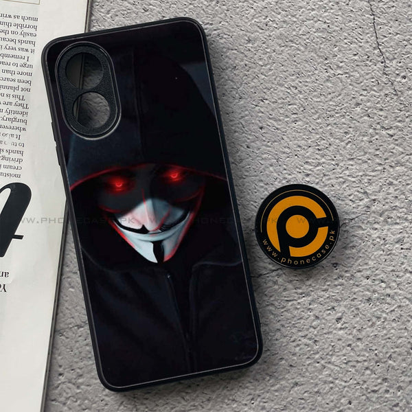 Oppo A18 4G/ Oppo A38  4G - Black Art Design 10  - Premium Printed Glass soft Bumper shock Proof Case CS-33614