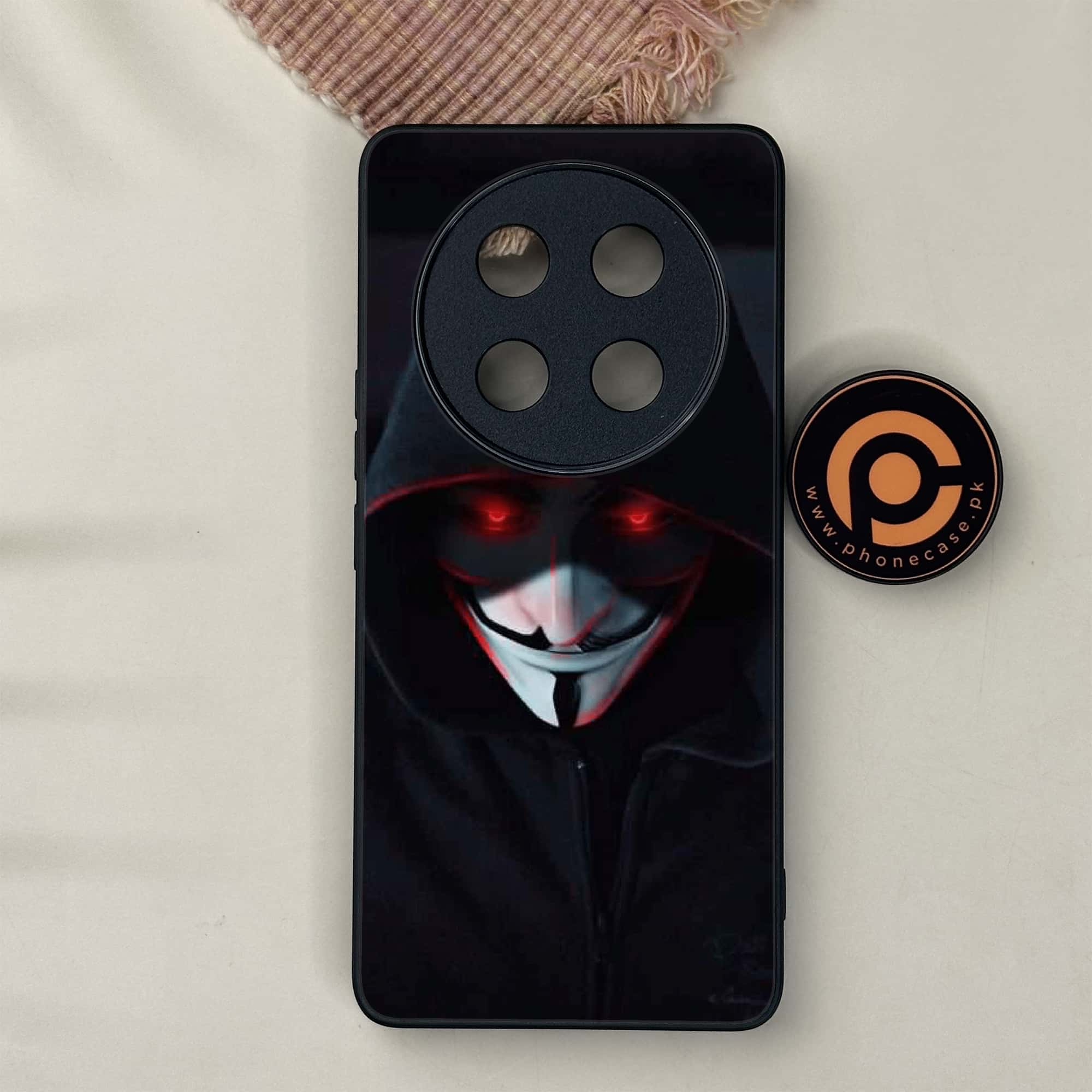 Honor X9c 5G - Black Art Series - Premium Metal Printed soft Bumper shock Proof Case