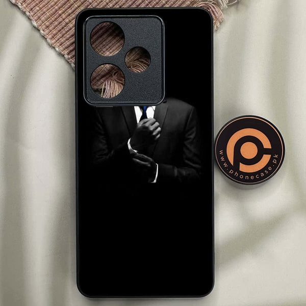 Realme GT 7 - Black Art Series - Premium Metal Printed soft Bumper shock Proof Case