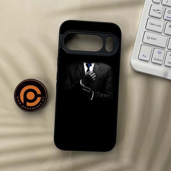 Google Pixel 10 Pro  - Black Art Series - Premium Metal Printed soft Bumper Shock Proof Case