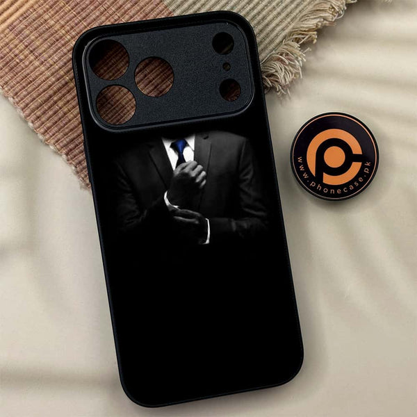 iPhone 17 Pro Max - Black Art Series - Premium Metal Printed soft Bumper shock Proof Case