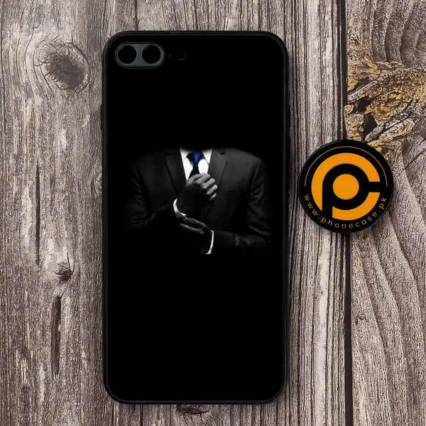 iPhone 7 Plus / 8 Plus   - Black Art Series Design 1 - Premium Metal Printed soft Bumper shock Proof Case CS-23264 CS-25260 CS-35307