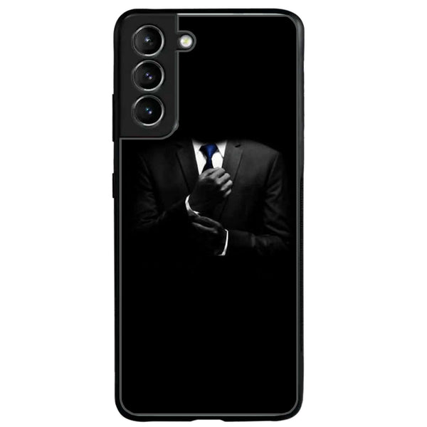 Samsung Galaxy S21 - Black Art Series - Premium Printed Glass soft Bumper shock Proof Case