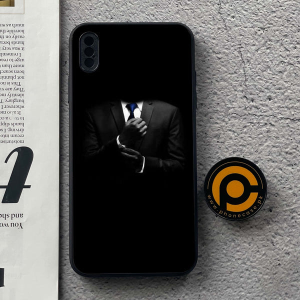 iPhone XS Max - Black Art  Series - Premium Metal Printed soft Bumper shock Proof Case
