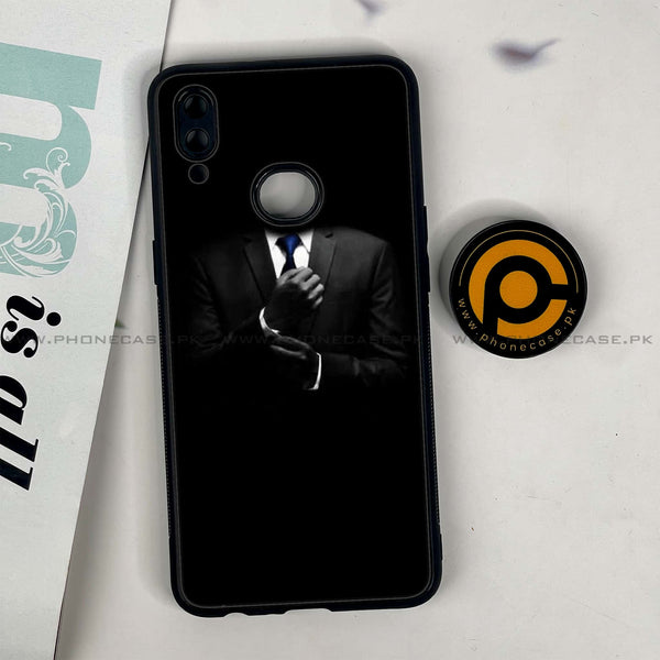 Galaxy A10s - Black Art Series - Premium Printed Glass soft Bumper shock Proof Case