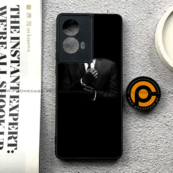 Moto G85 - Black Art Series - Premium Printed Glass soft Bumper shock Proof Case
