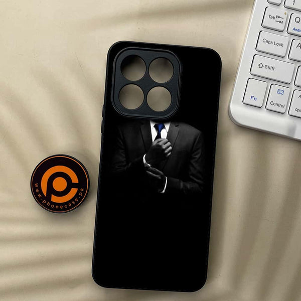 Honor X5b - Black Art Series - Premium Metal  Printed soft Bumper shock Proof Case