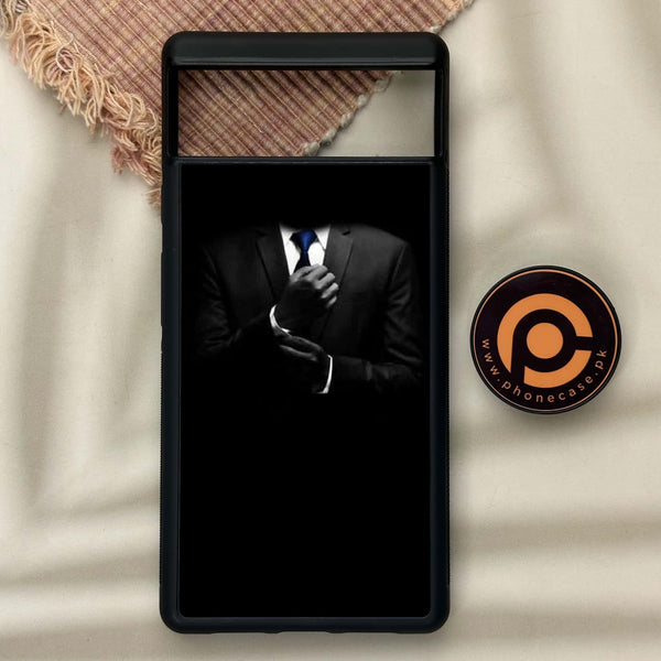 Google Pixel 6 - Black Art Series - Premium Metal Printed soft Bumper Shock Proof Case
