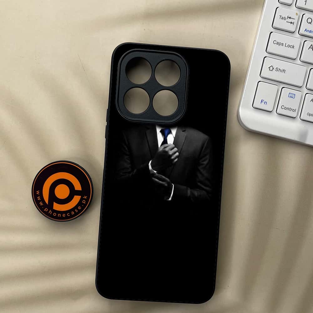 Honor X5b Plus - Black Art Series - Premium Metal  Printed soft Bumper shock Proof Case
