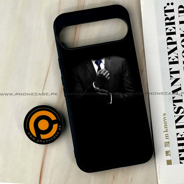 Google Pixel 10 Pro XL - Black Art Series - Premium Metal Printed soft Bumper Shock Proof Case