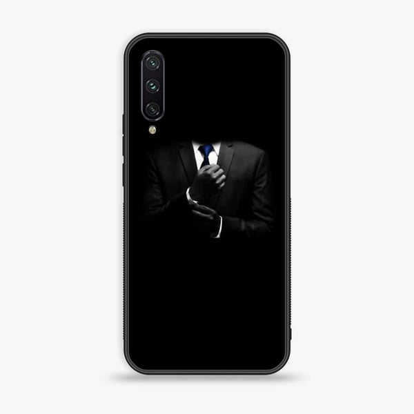 Xiaomi Mi A3 - Black Art Series - Premium Printed Glass soft Bumper shock Proof Case