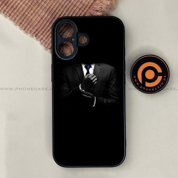 iPhone 17 - Black Art Series - Premium Printed Glass soft Bumper shock Proof Case