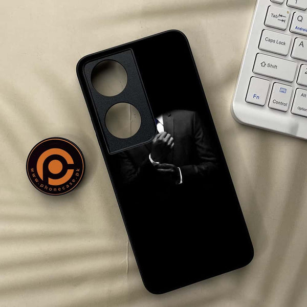 Honor X7b - Black Art Series - Premium Metal  Printed soft Bumper shock Proof Case