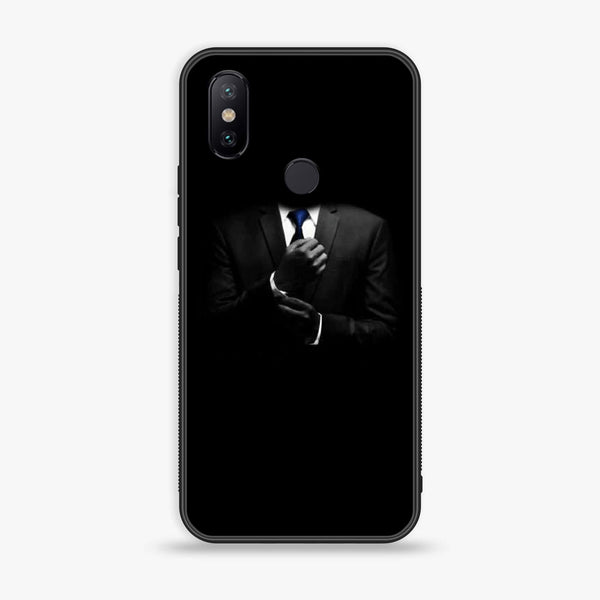 Xiaomi Mi A2 / Mi 6X - Black Art Series - Premium Printed Glass soft Bumper shock Proof Case