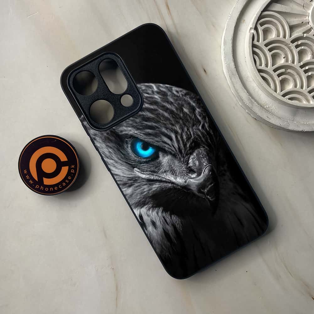 Oppo Reno 14 5G - Black Art Series - Premium Metal Printed soft Bumper shock Proof Case