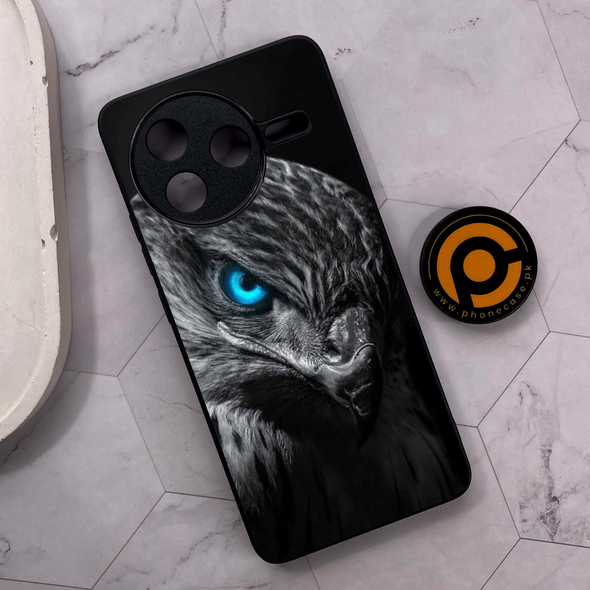 Xiaomi Poco F7 Pro 5G - Black Art Series - Premium Metal Printed soft Bumper shock Proof Case