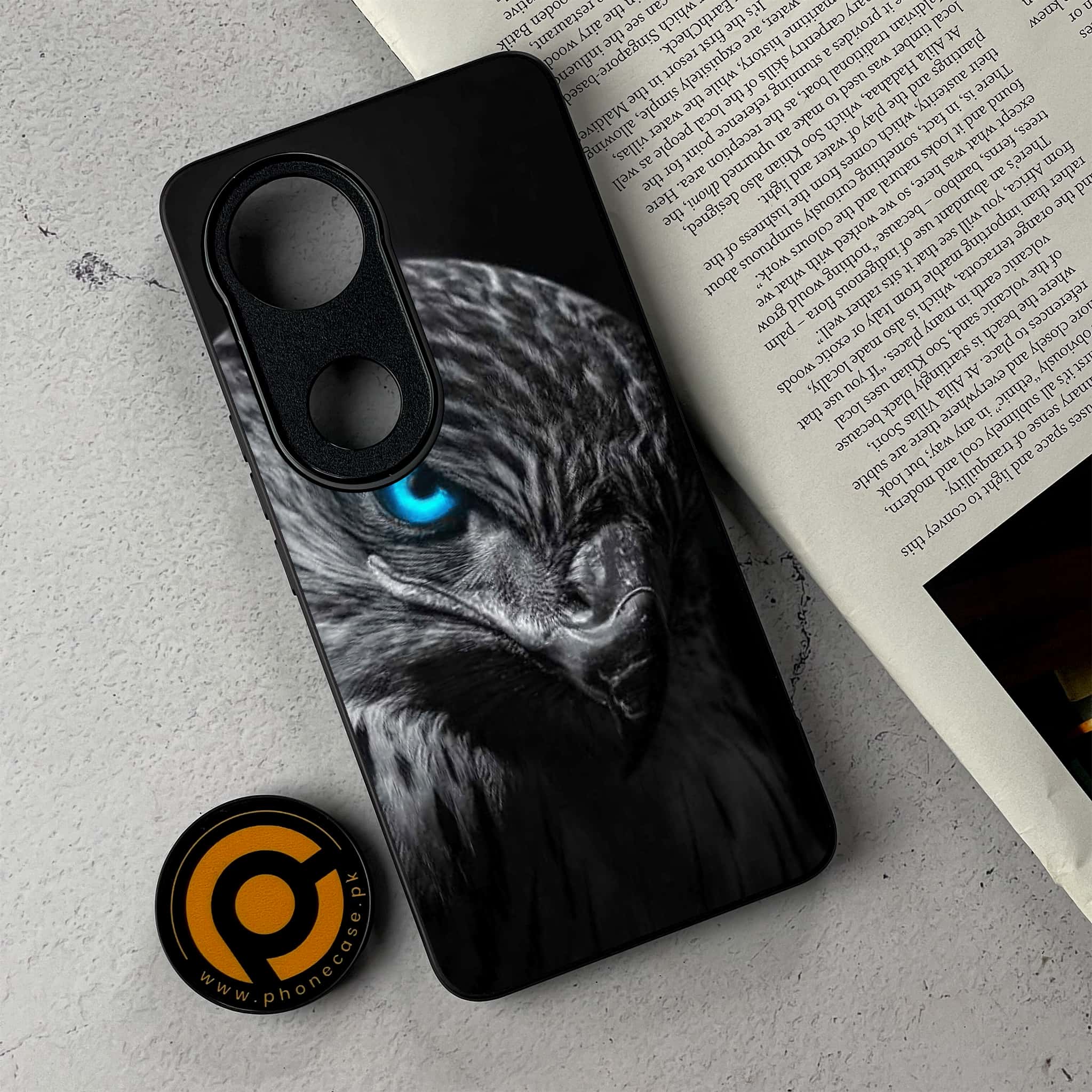 Vivo V50 - Black Art Series - Premium Metal Printed Soft Bumper Shockproof Case