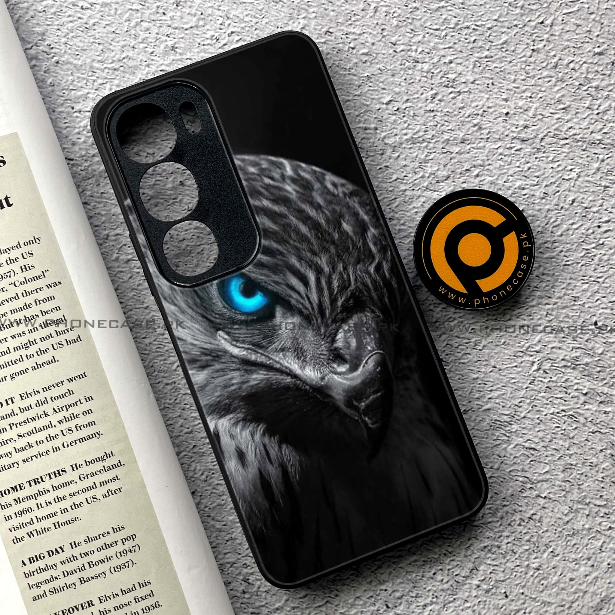 Vivo Y19s Pro - Black Art Series - Premium Metal Printed soft Bumper shock Proof Case