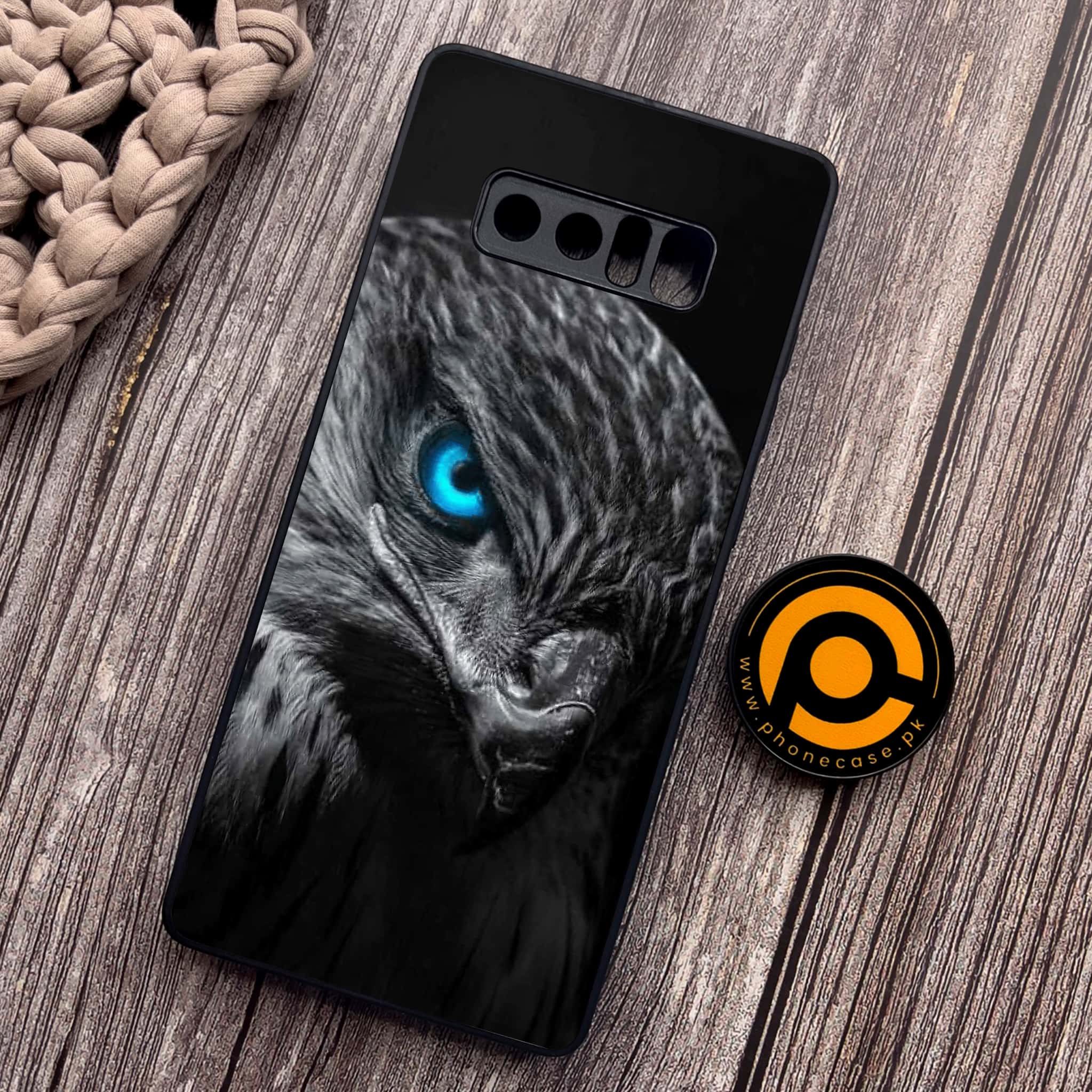 Samsung Galaxy Note 8 - Black Art Series - Premium Metal Printed soft Bumper shock Proof Case