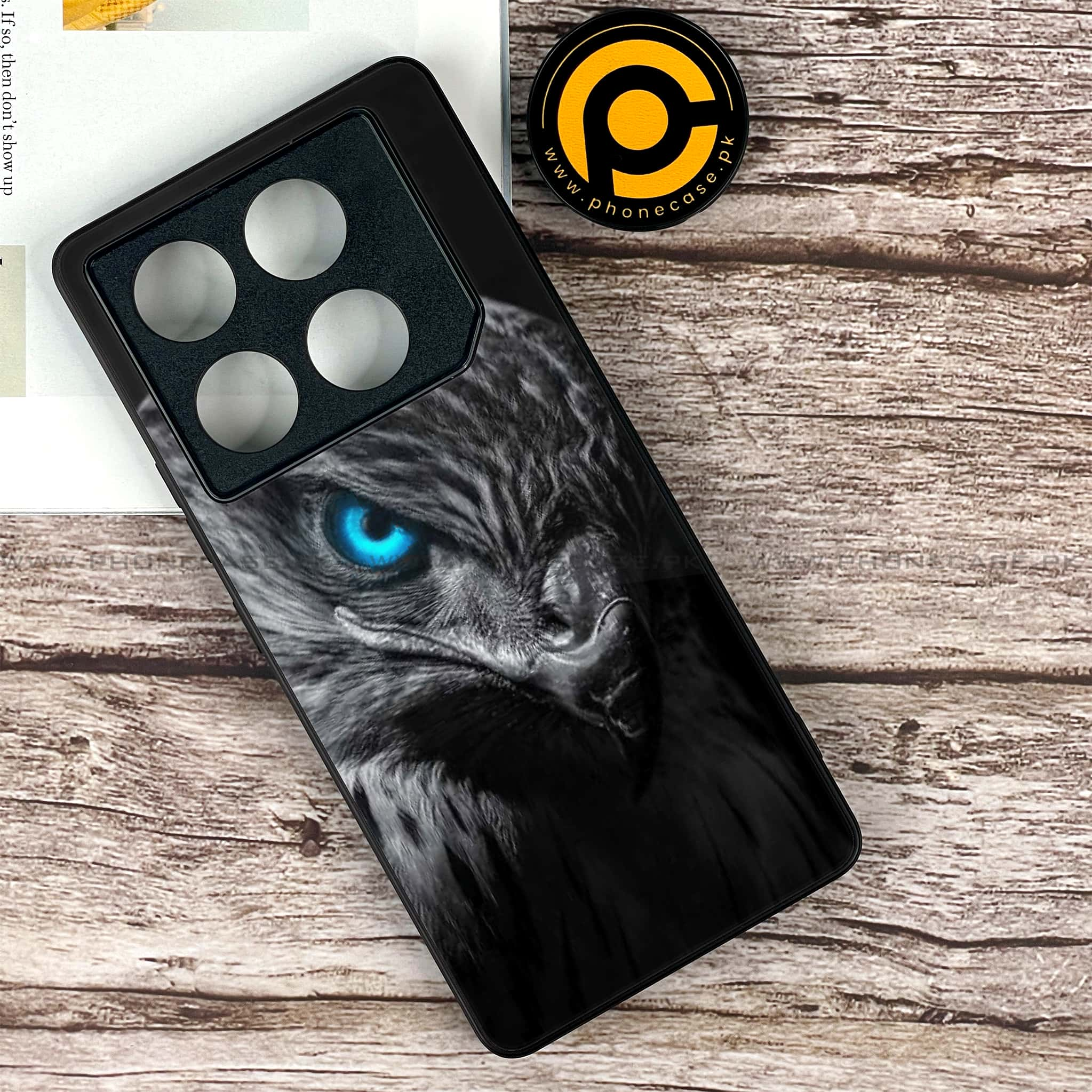 Infinix GT 20 Pro - Black Art Series - Premium Printed Glass soft Bumper shock Proof Case