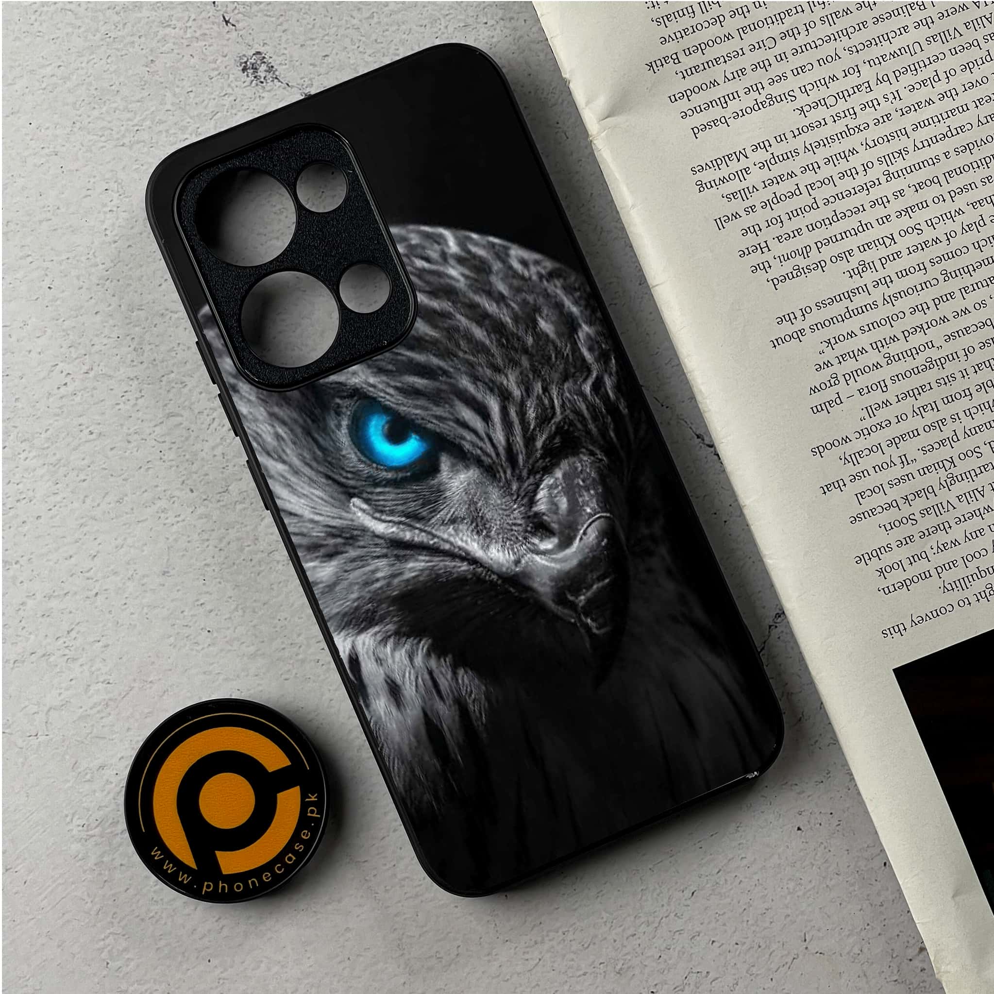 Oppo Reno 13 - Black Art Series - Premium Metal Printed Soft Bumper Shockproof Case