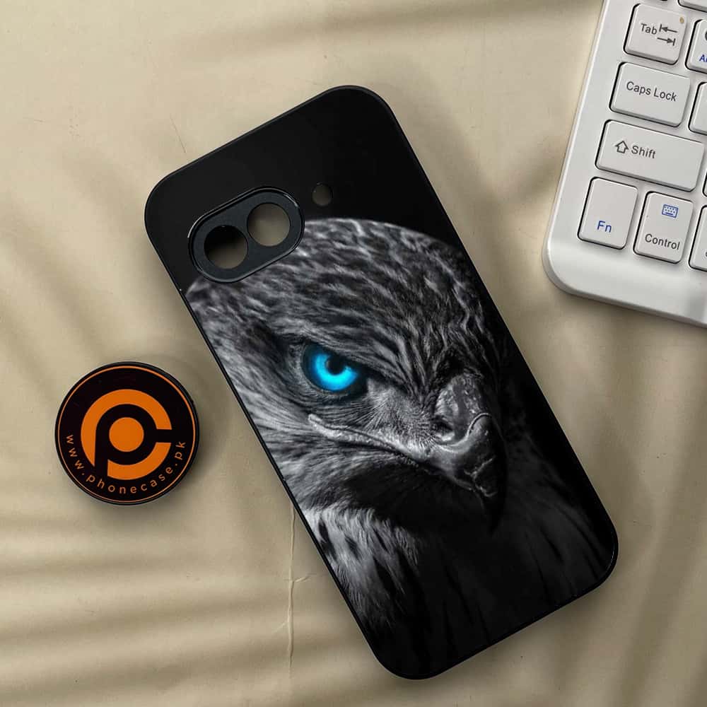 Google Pixel 9a - Black Art Series - Premium Metal Printed soft Bumper Shock Proof Case