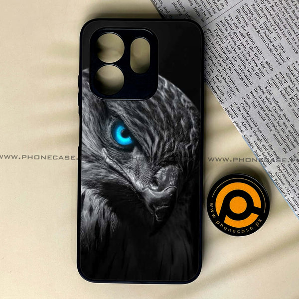 Infinix Hot 50i / Infinix Smart 9  - Black Art Design 2  - Premium Metal Printed soft Bumper shock Proof Case