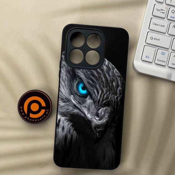 Honor X6c - Black Art Design 2 - Premium Metal  Printed soft Bumper shock Proof Case  CS-38100